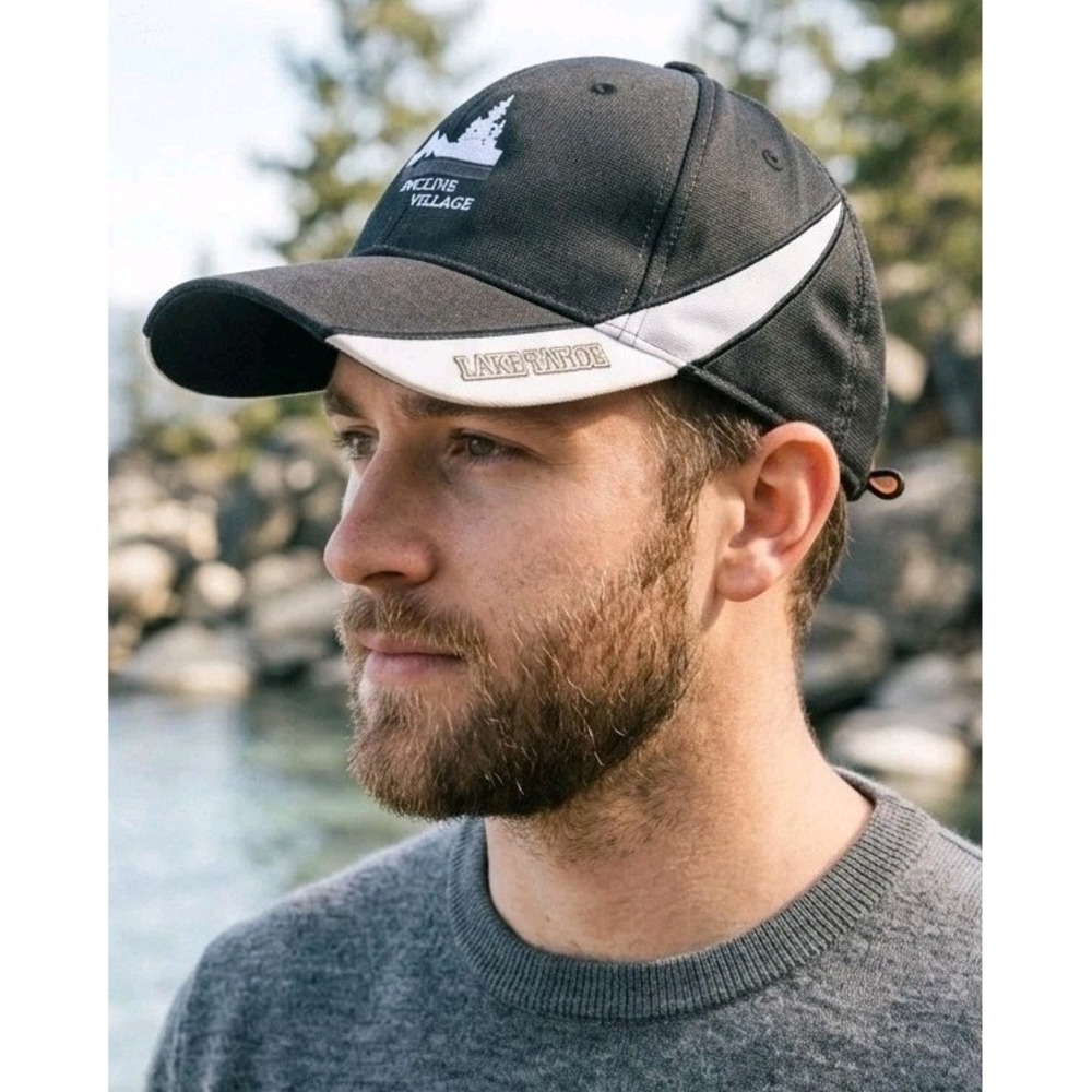 Ahead Unisex Black Incline Village Lake Tahoe Extreme Fit Hat Golf Cap Gorpcore
